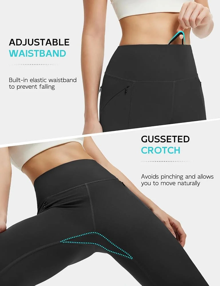 Leggings with Pockets for Women, Soft High Waisted Tummy Control Workout Yoga Pants