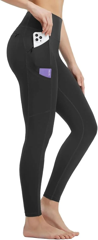 Leggings with Pockets for Women, Soft High Waisted Tummy Control Workout Yoga Pants