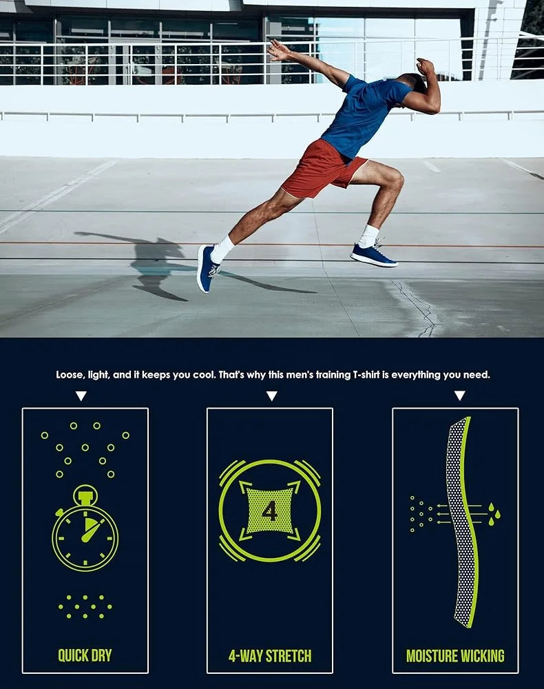 Premium Workout T-Shirt for Men Training | Moisture-Wicking, Athletic Fit